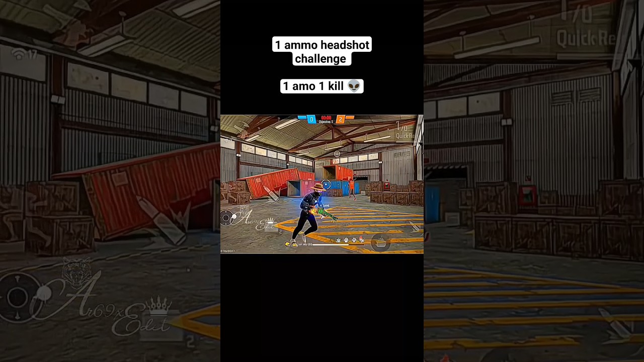 IMPOSSIBLE 🍷🗿.........1 ammo headshot challenge 