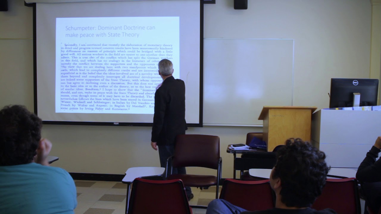 "Keynes's Banking Principle and Modern Money" - Prof. Jan Kregel