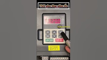 Hướng dẫn cài đặt thời gian tăng tốc giảm tốc trên biến tần INVT | Tu Dien DITICO