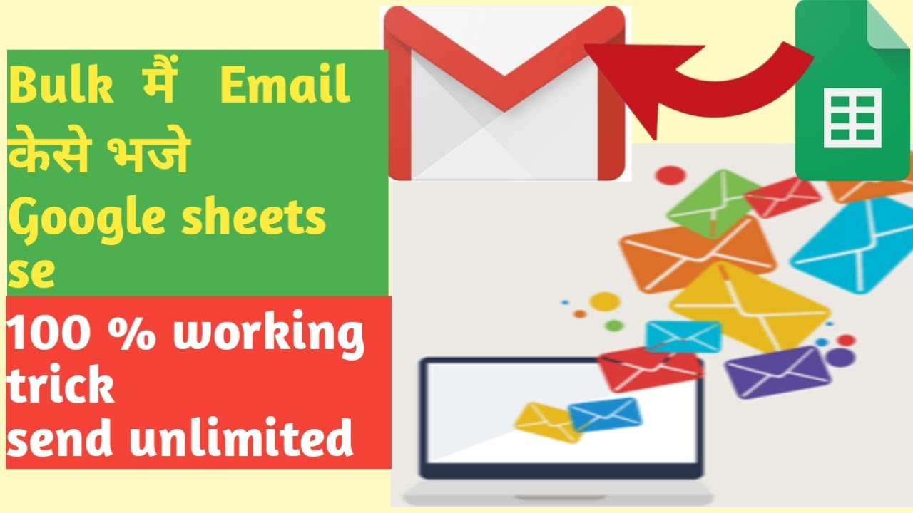 How to send bulk emails using Google sheets for free - YouTube
