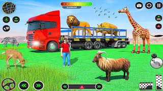 Farm Animal Transport Truck Game - Real Zoo Transporter Truck Driving screenshot 5