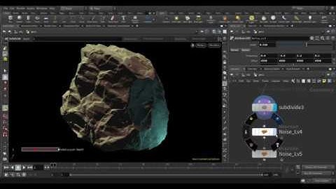 Procedural　Houdini　Modeling　「Rock」