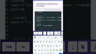 Find Maximum Number using If-else#programminglanguag#ifelse#maximum#python#coding#shortvideo#viral