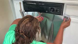 Change dishwasher color - Easy DIY and under $25