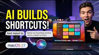 How to Use the NEW Describe a Shortcut automation Feature in macOS 27 Golden Gate (Siri AI)