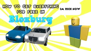 How to get Free cars in Bloxburg | Parking lot build | Roblox