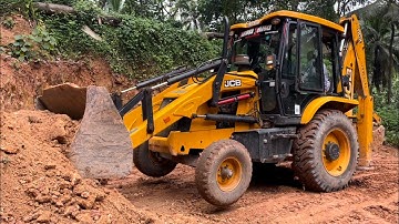 Jcb 3dx transporting soil through new mud path #jcb #jcb3dx #jcbcartoon #jcbgame #jcbdozer #jcb5cx