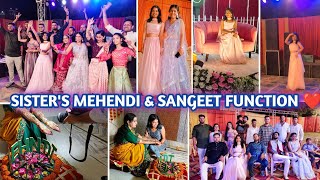 SISTER'S MEHENDI & SANGEET vlog  -3️ || Rajasthani wedding || @jyoticachauhan