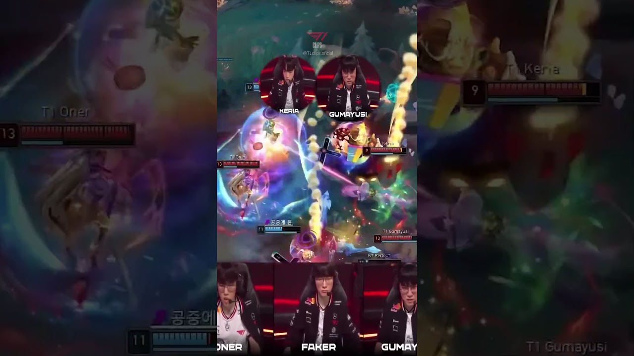 LCK 2025 - T1 vs KT Keria Neeko R, Oner stolen Gumayusi Penta #keria #lck #gumayusi #oner