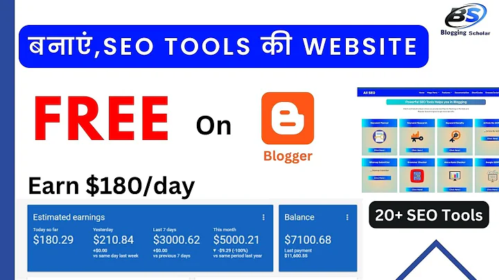 Créez un site Web d'outils SEO gratuits sur Blogger | Comment créer un site Web d'outils gratuits?