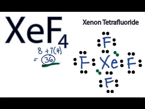 וִידֵאוֹ: מהו מבנה נקודות לואיס עבור XeF4?