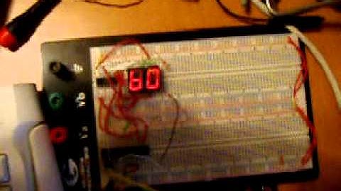 AVR + 7447 + 7 segment display, multiplexed