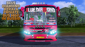 Blue Diamond Private Bus Mod In Bus Simulator Indonesia - Bussid Bus Mod - Bussid Car Mod - Bussid