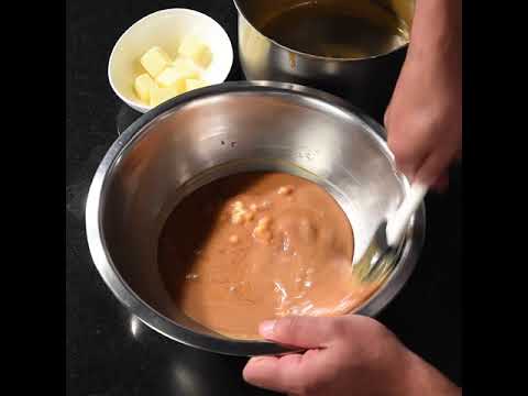 White chocolate crème brûlée with mango sorbet