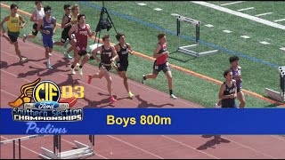 2023 TF - CIF-ss Prelims (D3) - 800 (Boys, all 4 heats)