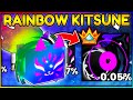 Rare 1b huge rainbow kitsune pet simulator 99