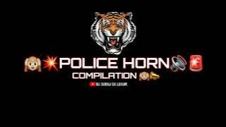 || 🔊💥POLICE HORN🙉🚨 || COMPILATION SONG || HIGH GAIN || #djsurajsklokur