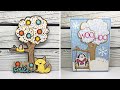 The Stamps of Life  | 5 X 7 Tree Fold-it Die Set | 2 Card Tutorial