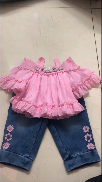 Wow😍 trendy style of kids jeans top wear #trending #fashion @Kidsfashion07
