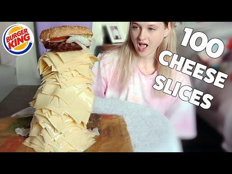 BK Whopper w/ 100 Slices of Cheese! (11,000+ Calories) hqdefault