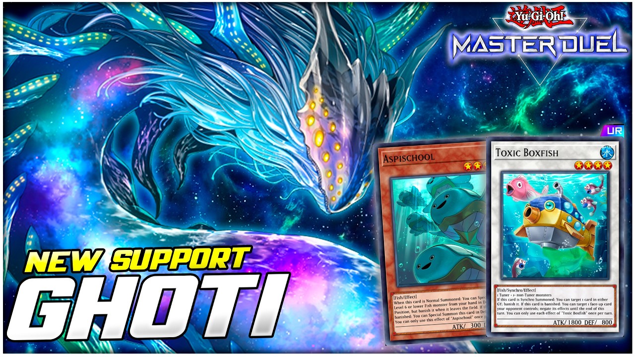 Insane New Fish Support! Ghoti Deck ft. Apischool and Toxic Boxfish | Yu-Gi-Oh! Master Duel