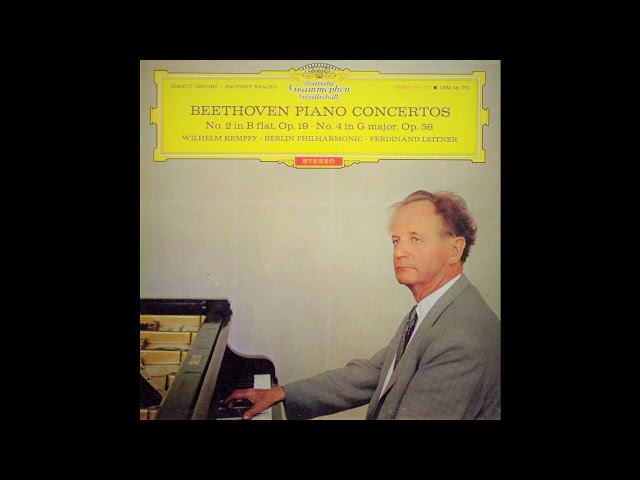 Beethoven - Concerto pour piano et orch n°4 : W.Kempff / Orch Philh Berlin / P.van Kempen