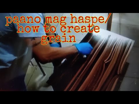 Paano mag  haspe oil wood stain/ How to Create Wood Grain using oil stain @boss speed the painter