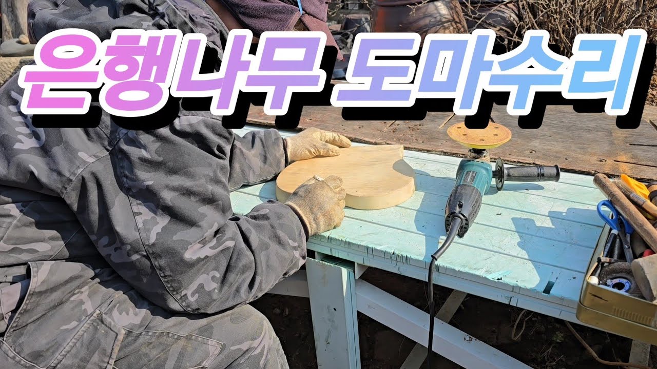 [공방]은행나무 도마 리폼