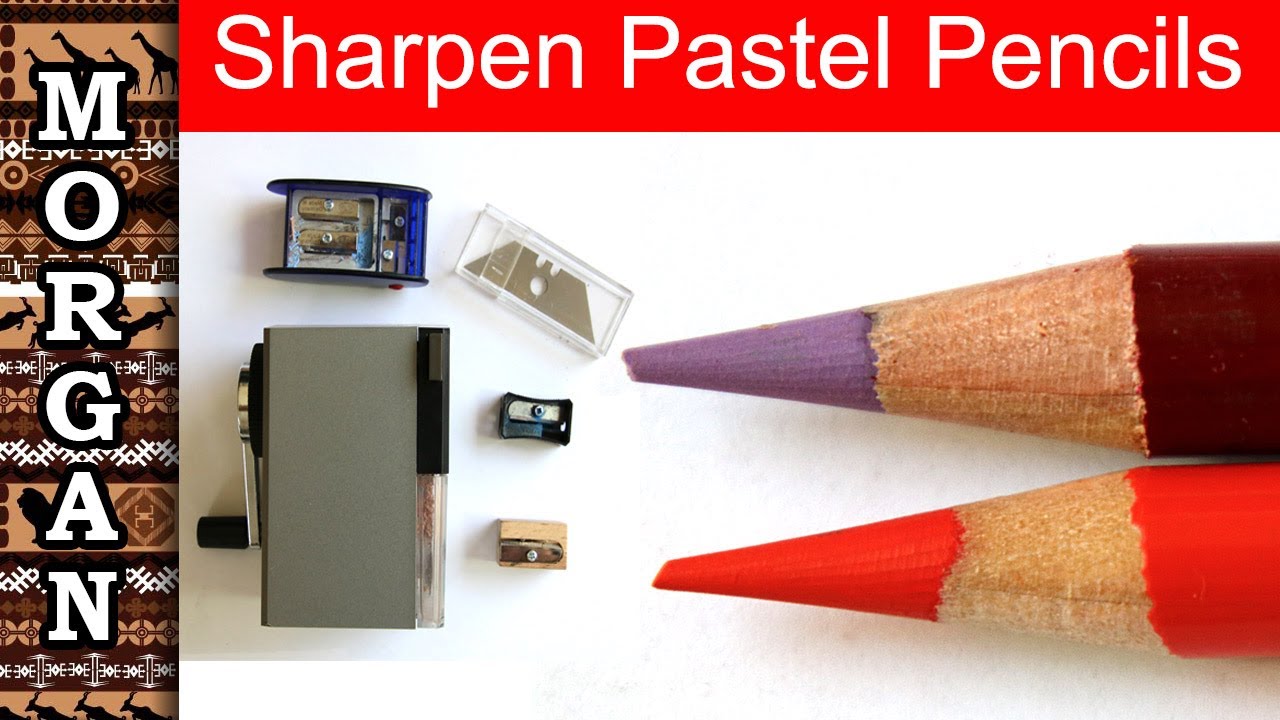 How to sharpen pastel pencils - Pastel pencils for beginners - Jason Morgan  wildlife art 