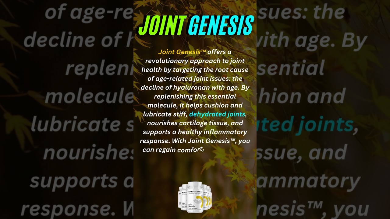 🌟 Support your joints with Joint Genesis, live your best life! 🏃‍♀️💪
