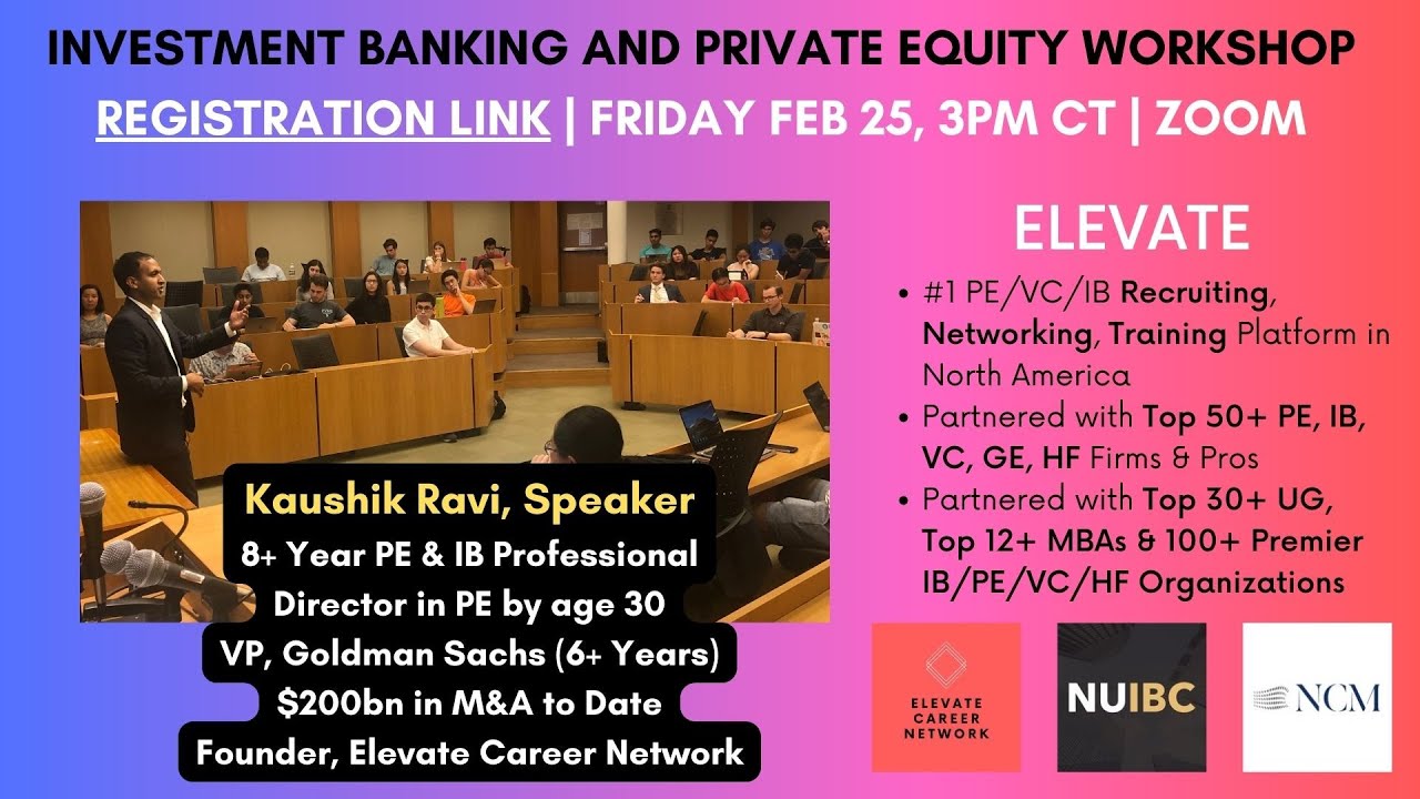 Elevate x Northwestern Investment Banking & Private Equity
