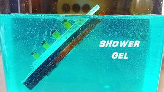 Sinking Mini Paper Ships in Thick Shower Gel