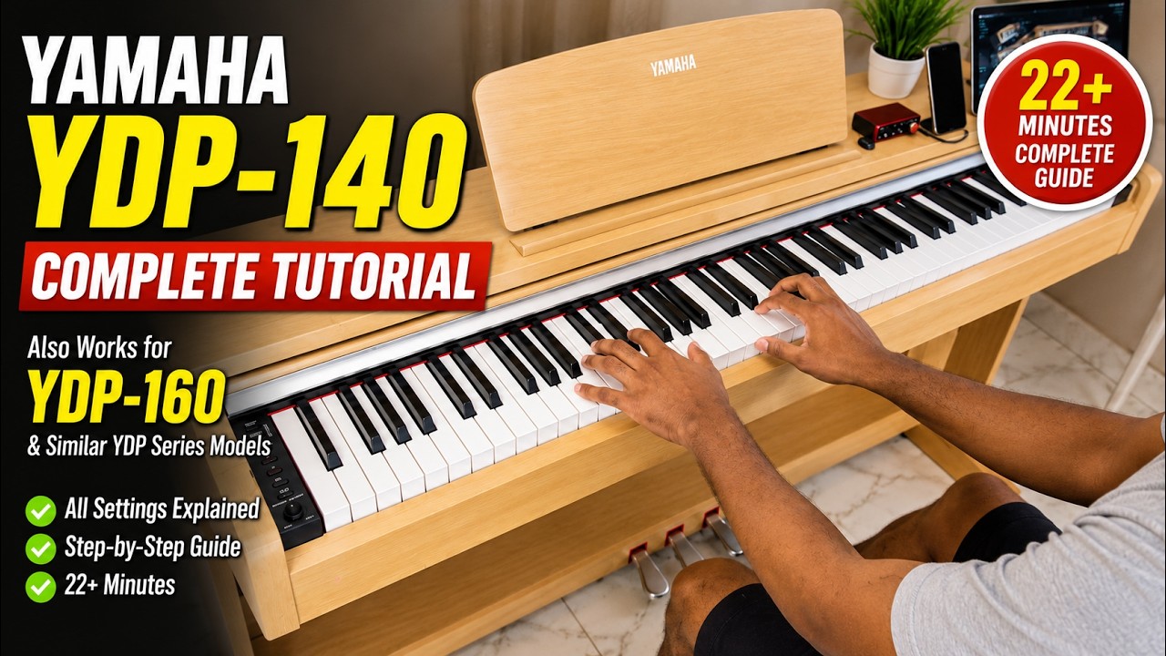Yamaha Arius YDP-140 Complete Tutorial | Also Works for YDP-160 