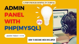 PHP Project Day 8 Control Panel (backend) in php with database php mysql || Learn PHP Nepal