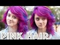 TRANSFORMAÇÃO - Cabelo Colorido PINK e AZUL | KIM ROSACUCA ft. Abóbora Com Vina