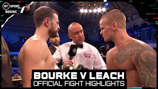 Chris Bourke vs Marc Leach Official Fight Highlights: Leach Claims British Super-Bantamweight Title