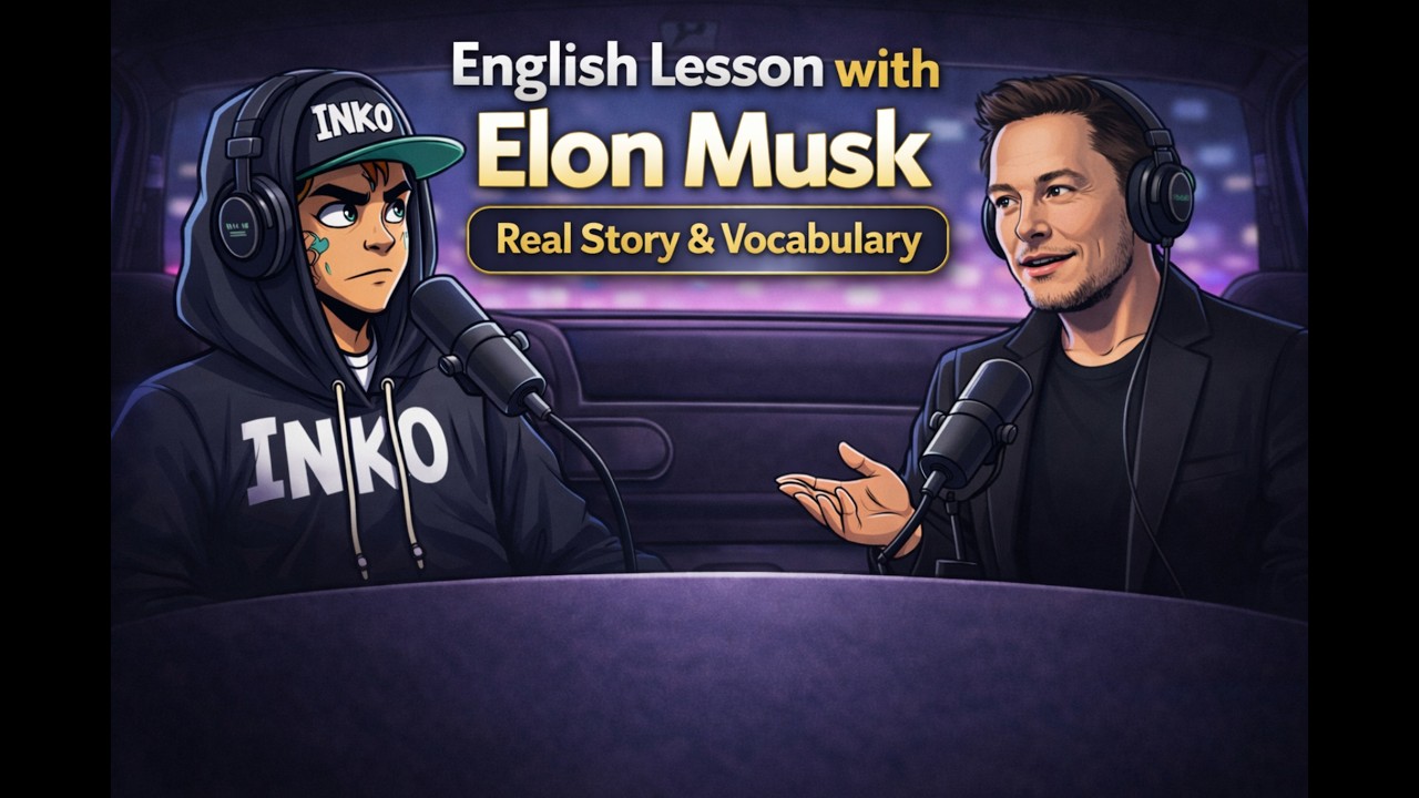 Elon Musk teaches English for beginners