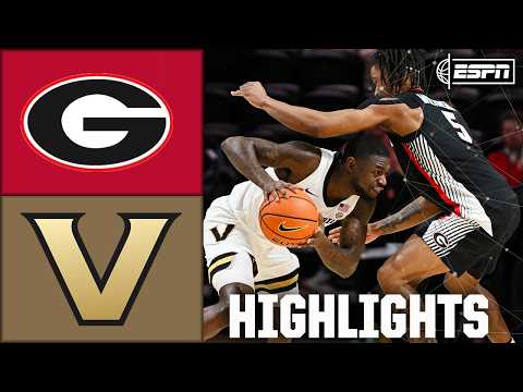 COMEBACK BID 🔥 Georgia Bulldogs vs. Vanderbilt Commodores | Full Game Highlights | ESPN CBB
