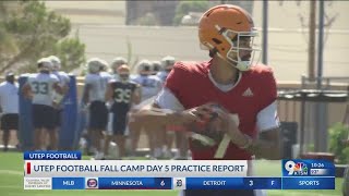 UTEP football fall camp: Day 5 practice report