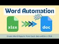 Automate Word Document from Excel (For Structural Engineers)
