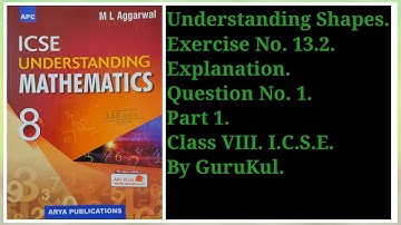Understanding Shapes | Ex13.2 P1 Class8 | ML Aggarwal | ICSE | GuruKul2208