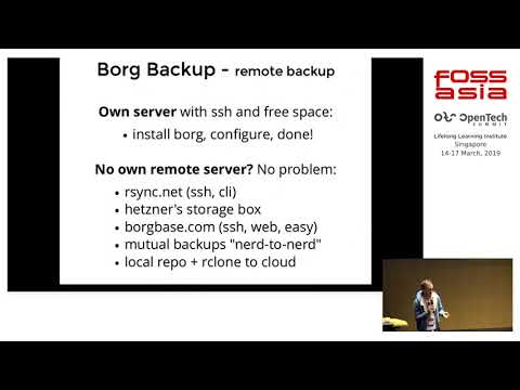 The Borg Backup Project by Manuel Riel