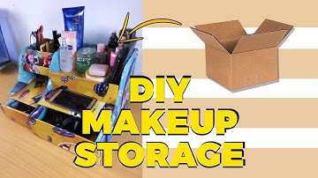 MAKEUP STORAGE IDEA | DIY COSMETIC SHELVES 🤗