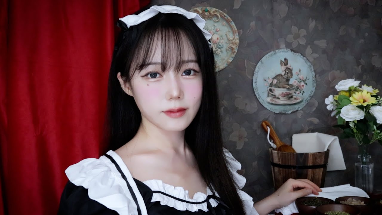ASMR 메이드가 주인님을 정성껏 씻겨드립니다, 스킨케어 롤플레이ㅣMaid Skincare Roleplay