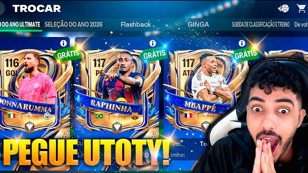 COMO GANHAR RAPHINHA e +2 UTOTY GRÁTIS no FC MOBILE! 🤑