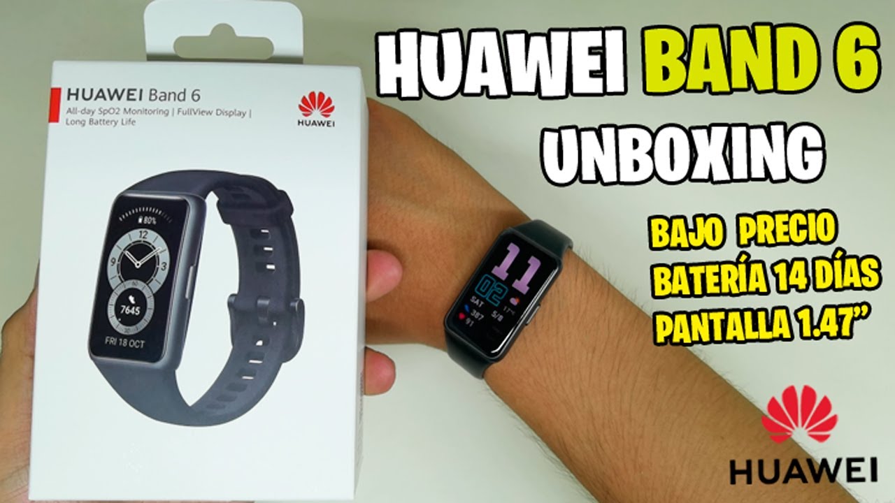 HUAWEI Band 6 en Perú: Unboxing de la Smart Fitness Band con batería de 14  días y BAJO precio - YouTube