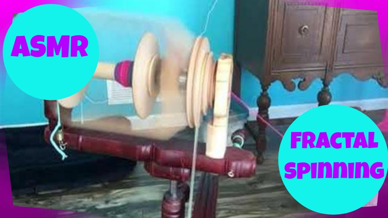 Fractal Spinning HandDyed Wool Unintentional ASMR Relaxing