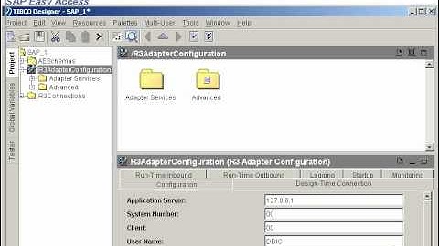 TIBCO SAP R3 Adapter - Create a connection