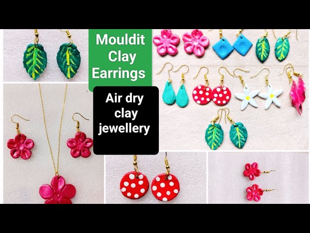 20+ Air Dry Clay Jewellery Ideas — Gathering Beauty | Polymer clay jewelry  diy, Clay jewelry, Air dry clay