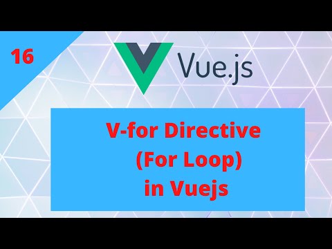 VueJs Tutorial for beginners in HINDI | ENGLISH (#16)  v-for directive in vuejs
